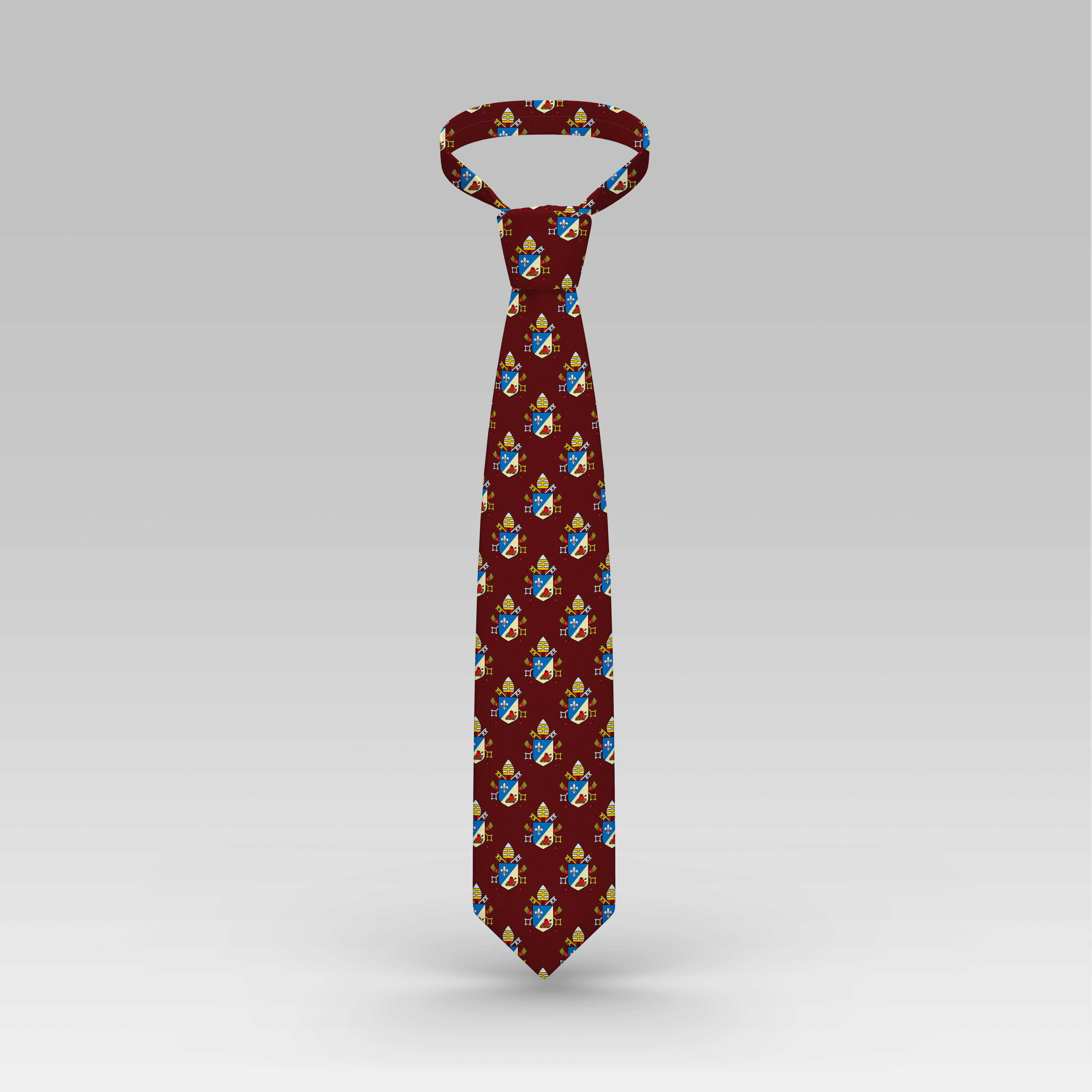 Pope Leo XIV Maroon Necktie
