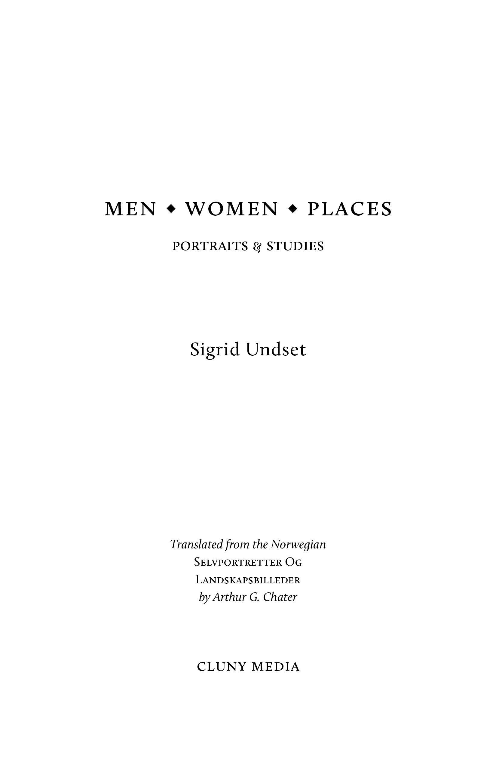 Men, Women, Places