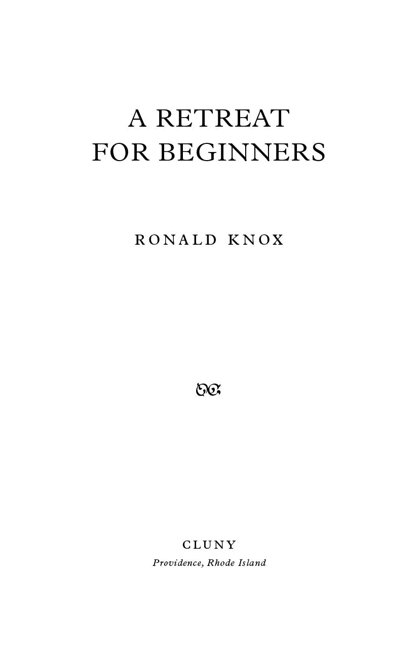 A Retreat for Beginners