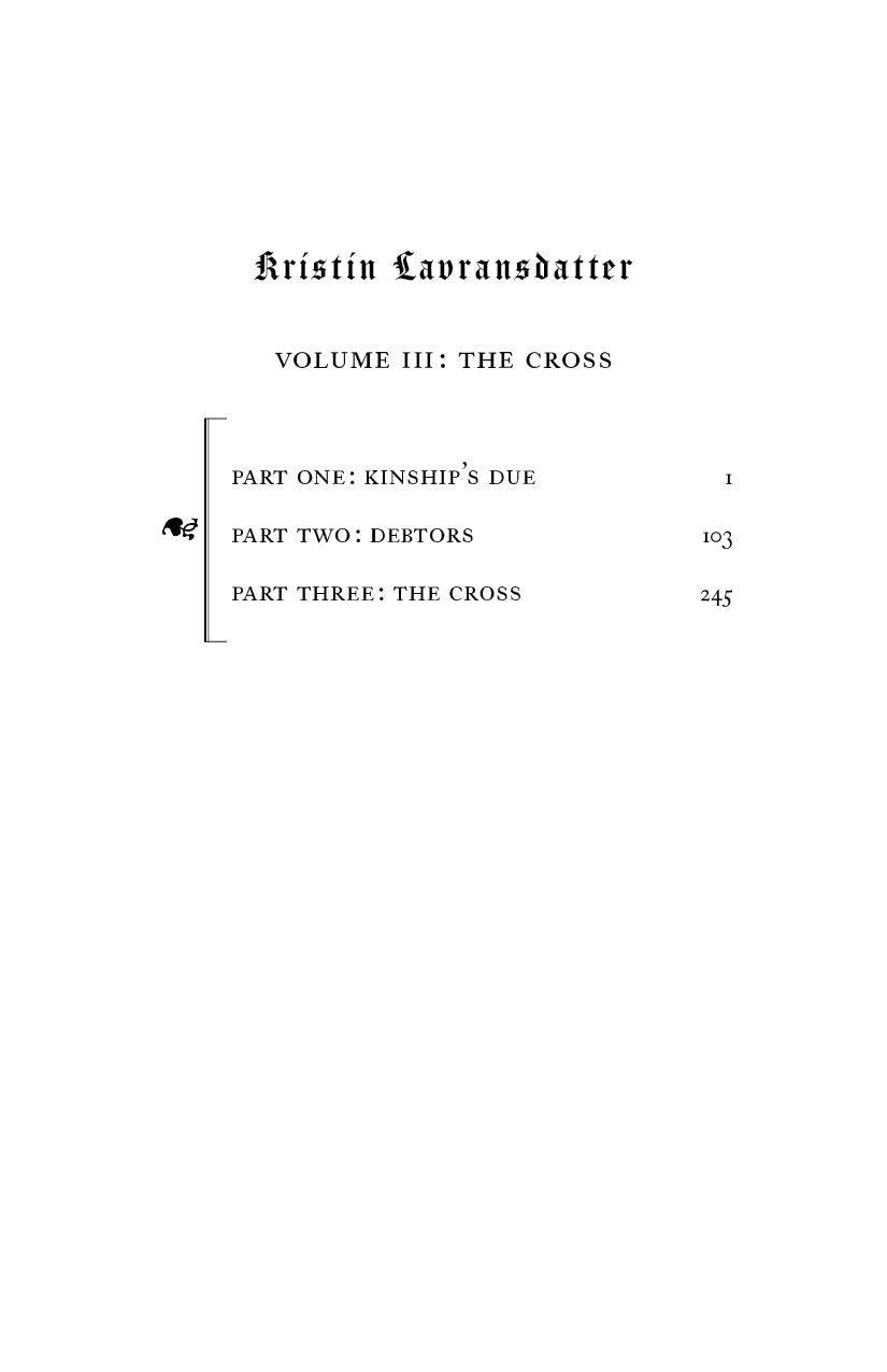 Kristin Lavransdatter: The Cross (Volume III)