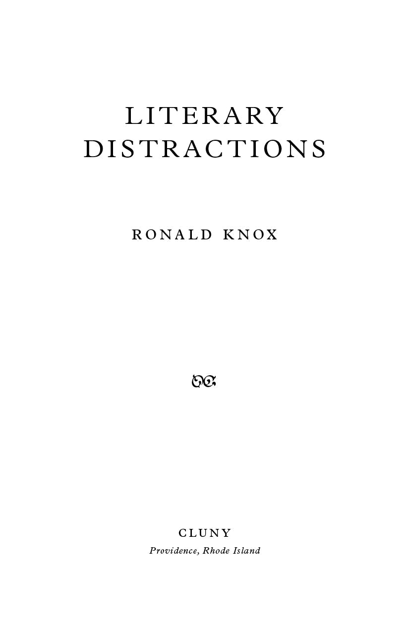 Literary Distractions