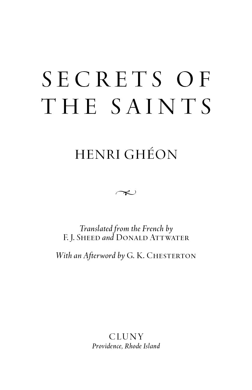 Secrets of the Saints
