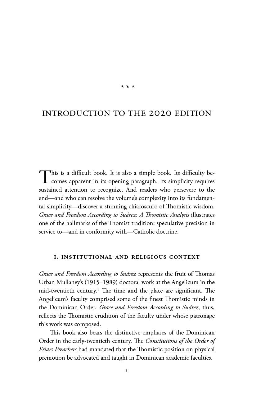 Grace and Freedom According to Suarez