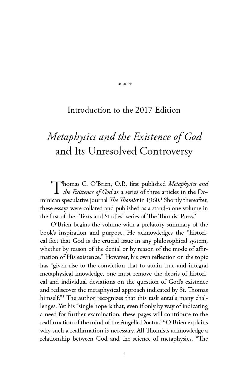 Metaphysics and the Existence of God