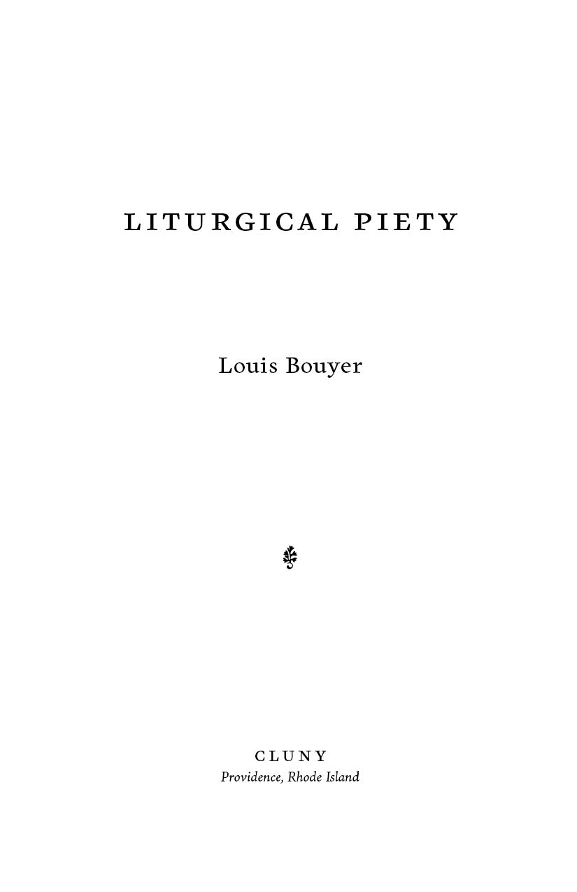 Liturgical Piety