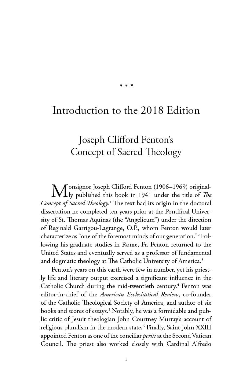 What Is Sacred Theology?