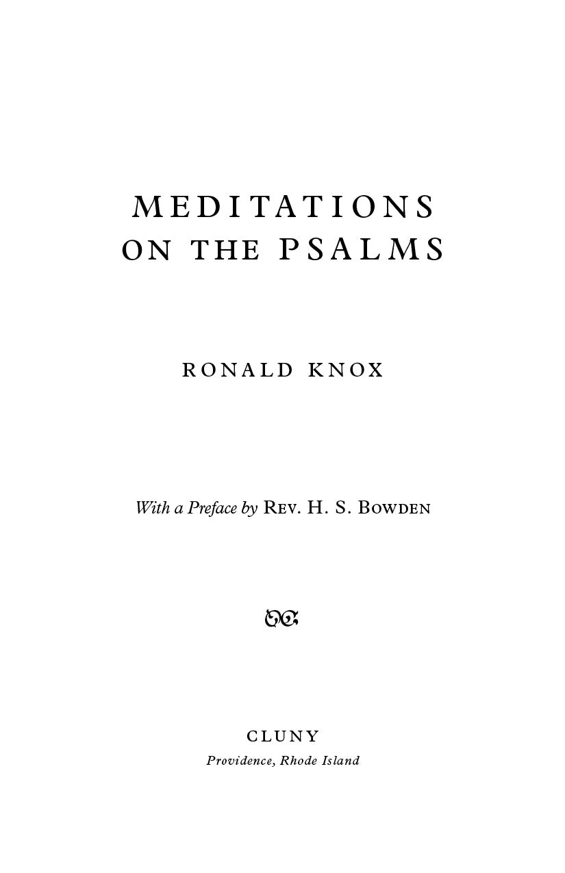 Meditations on the Psalms