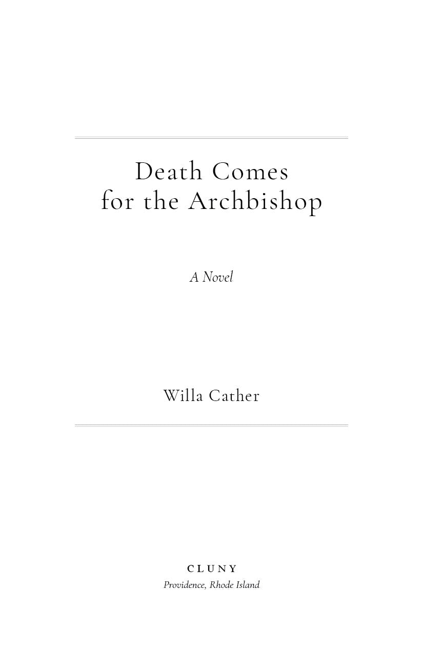 Death Comes for the Archbishop
