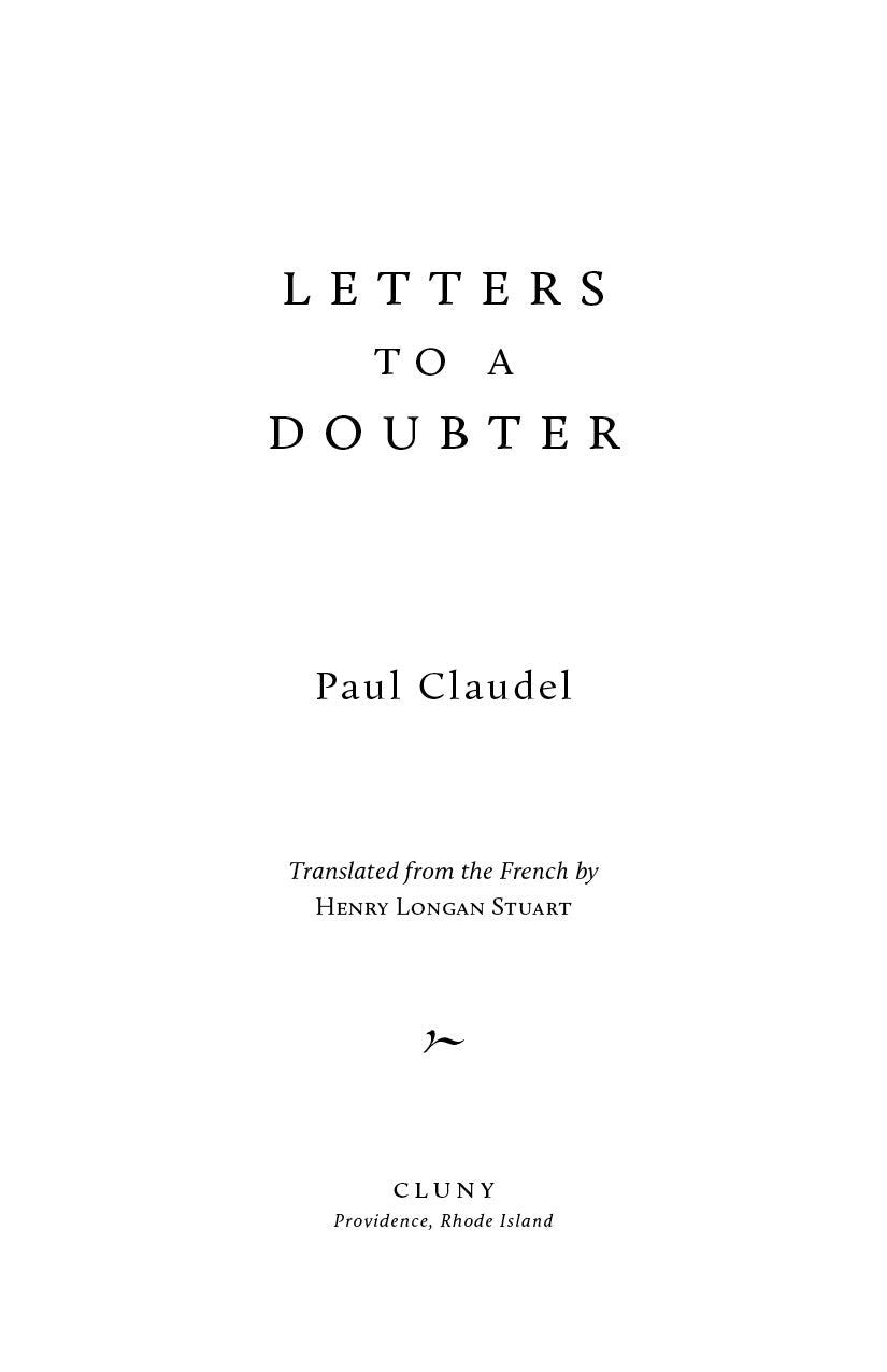 Letters to a Doubter