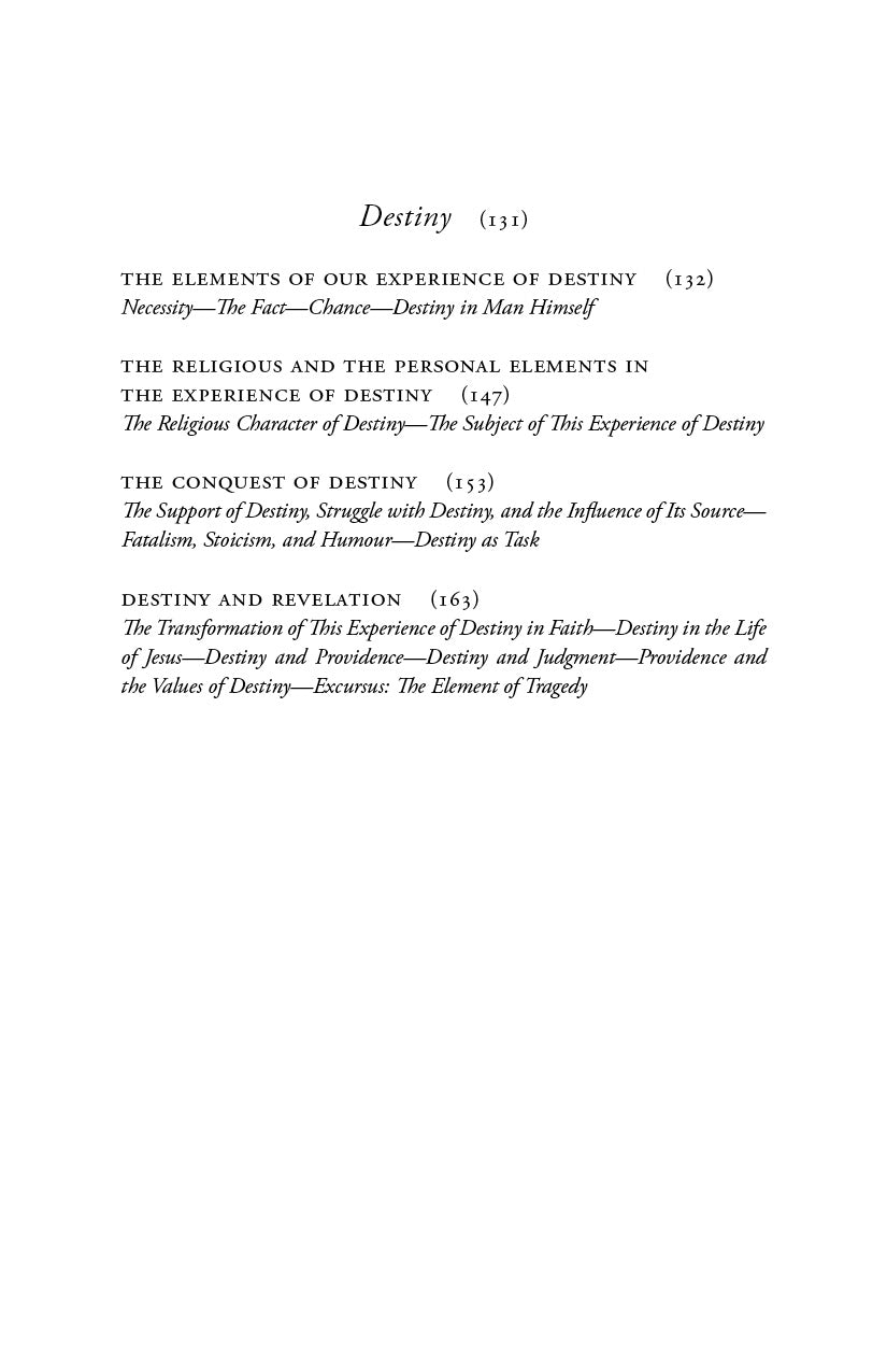 Freedom, Grace, and Destiny