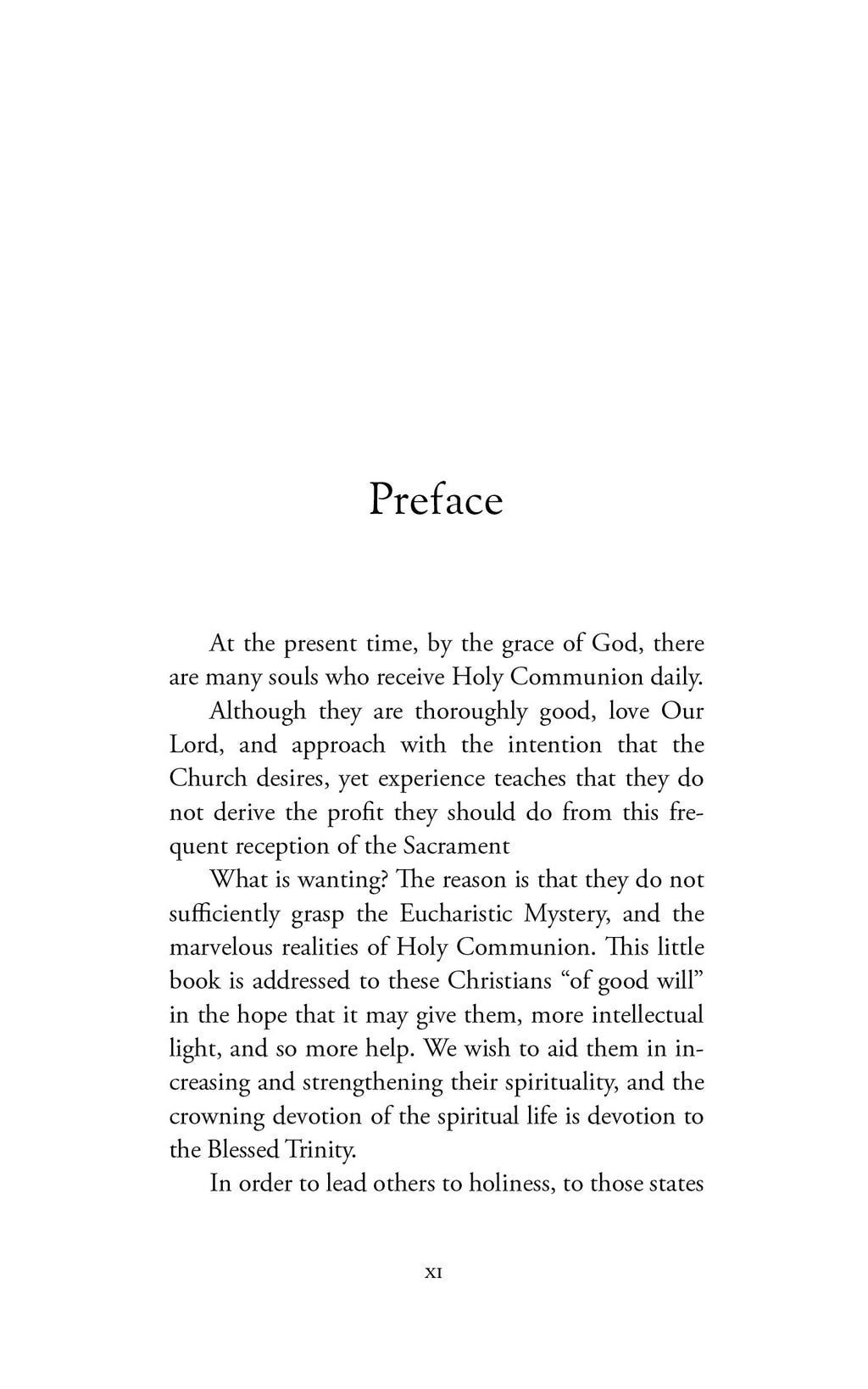 From the Eucharist to the Trinity