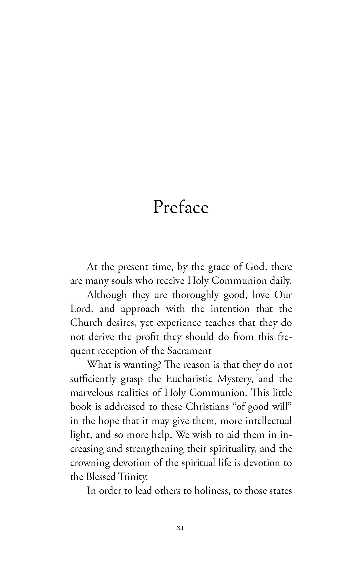 From the Eucharist to the Trinity