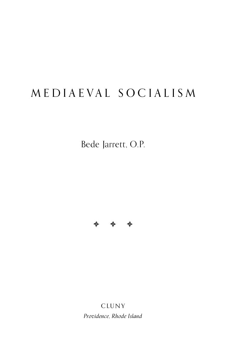 Mediaeval Socialism