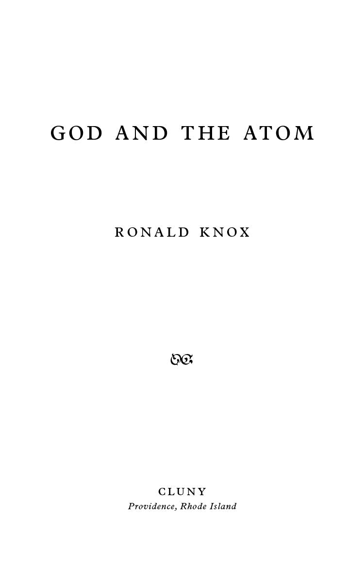 God and the Atom