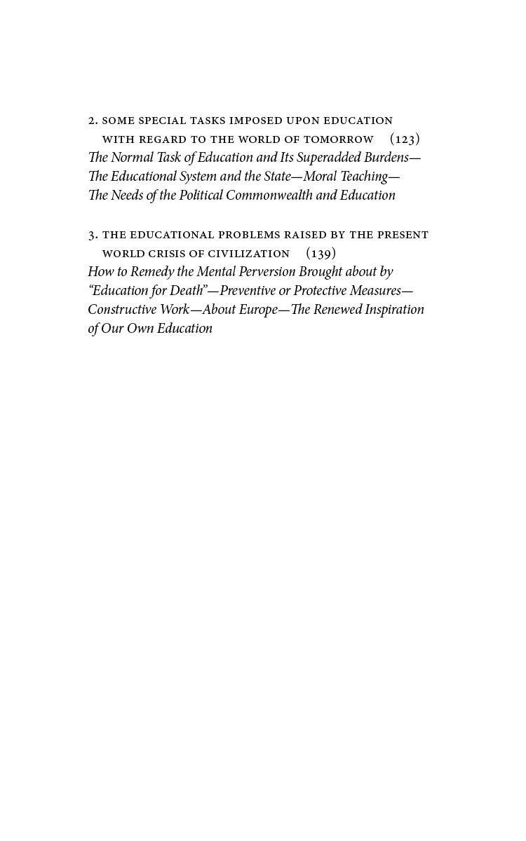 Education at the Crossroads