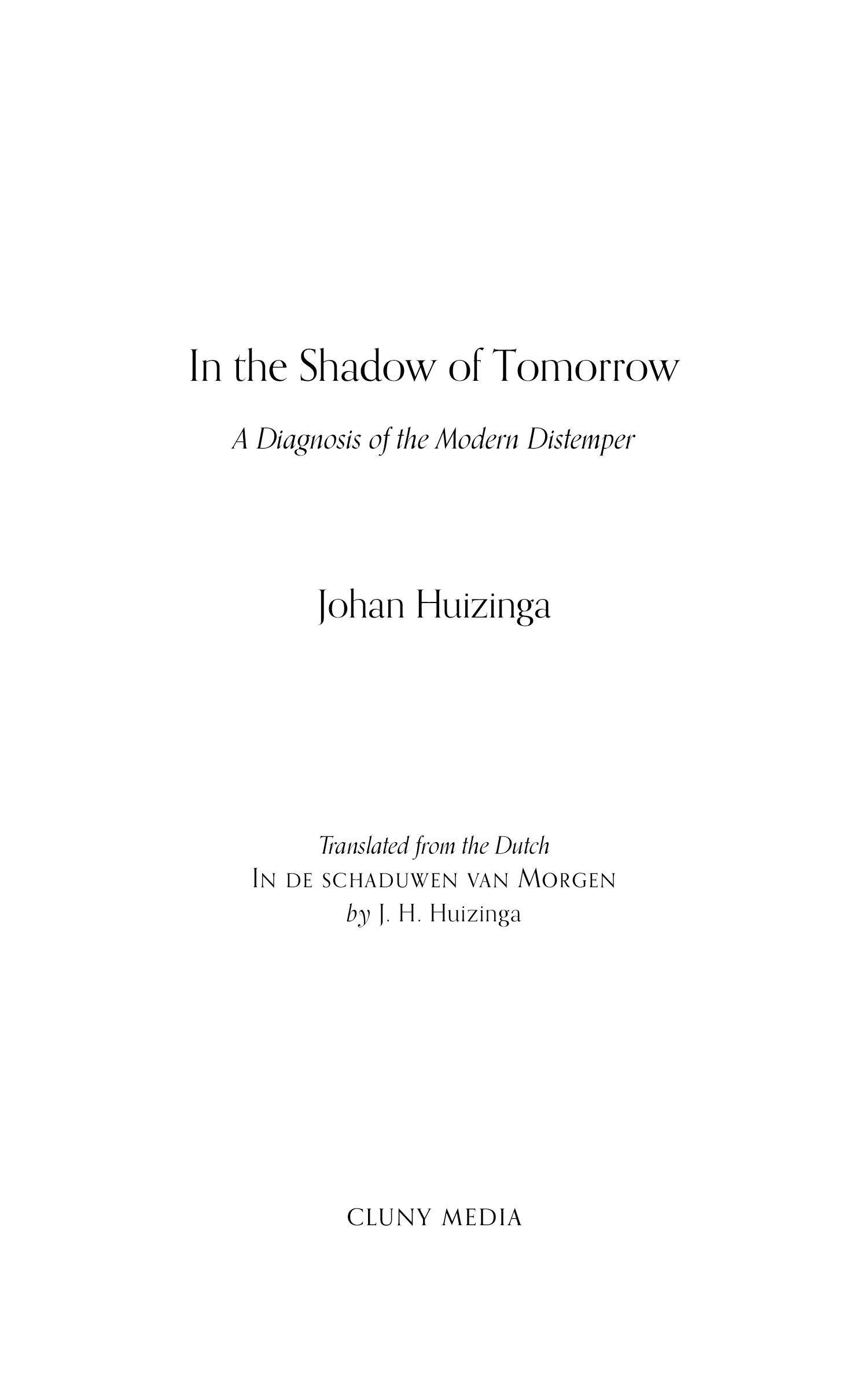 In the Shadow of Tomorrow