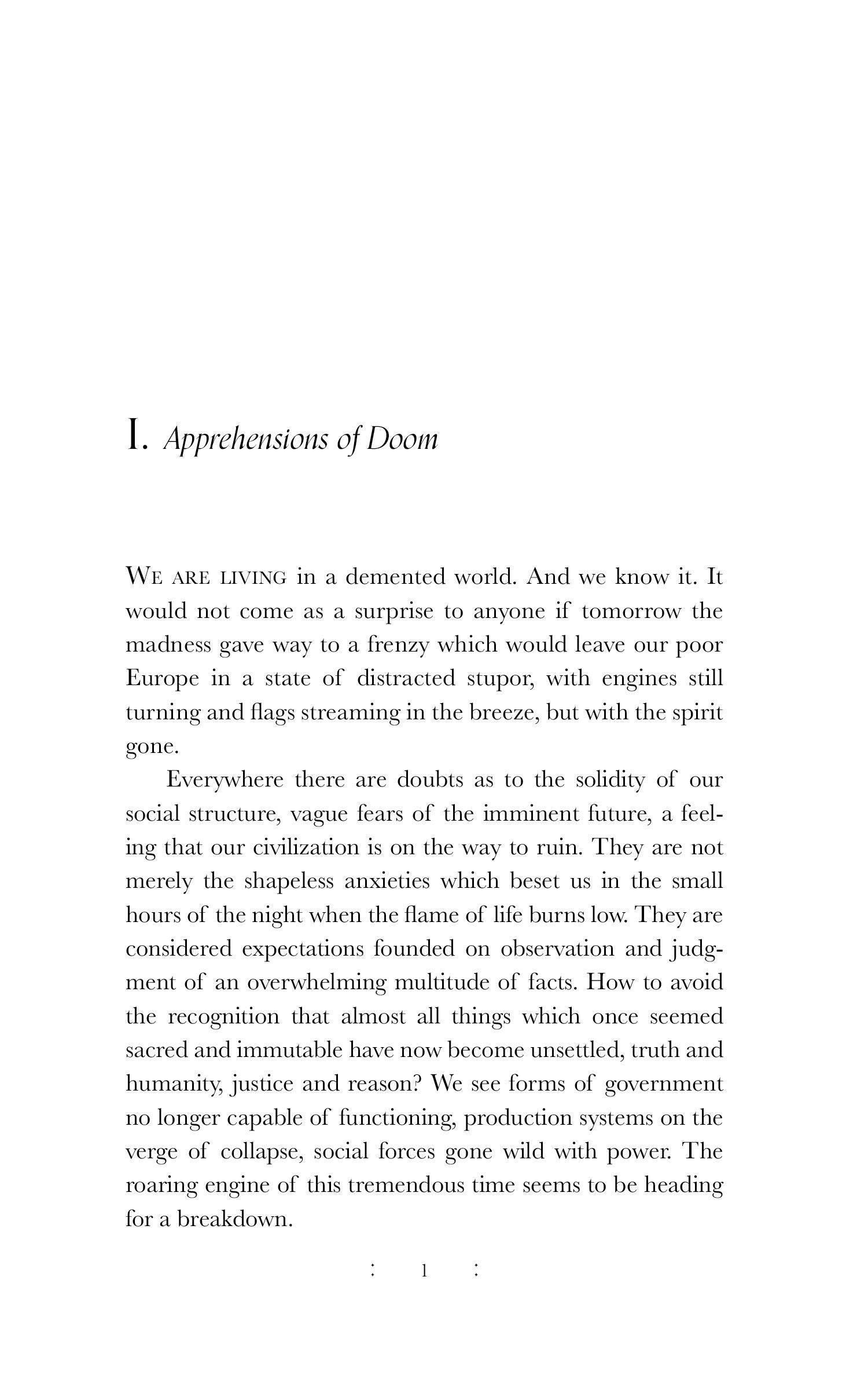 In the Shadow of Tomorrow