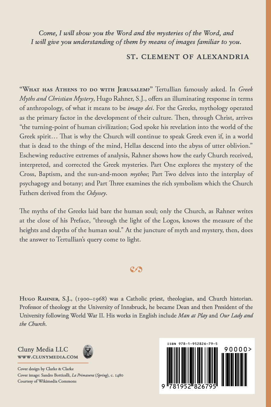 Greek Myths and Christian Mystery