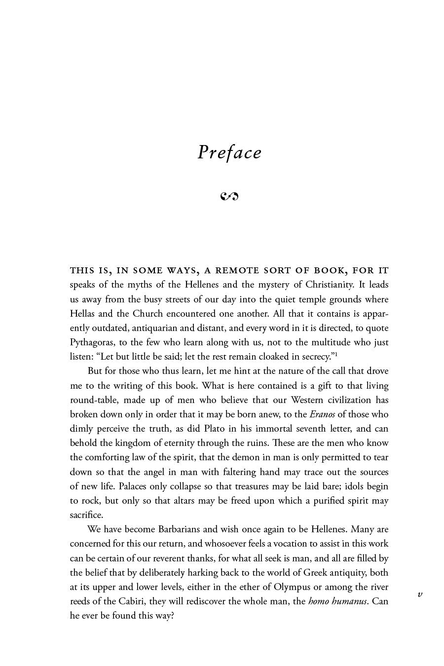 Greek Myths and Christian Mystery