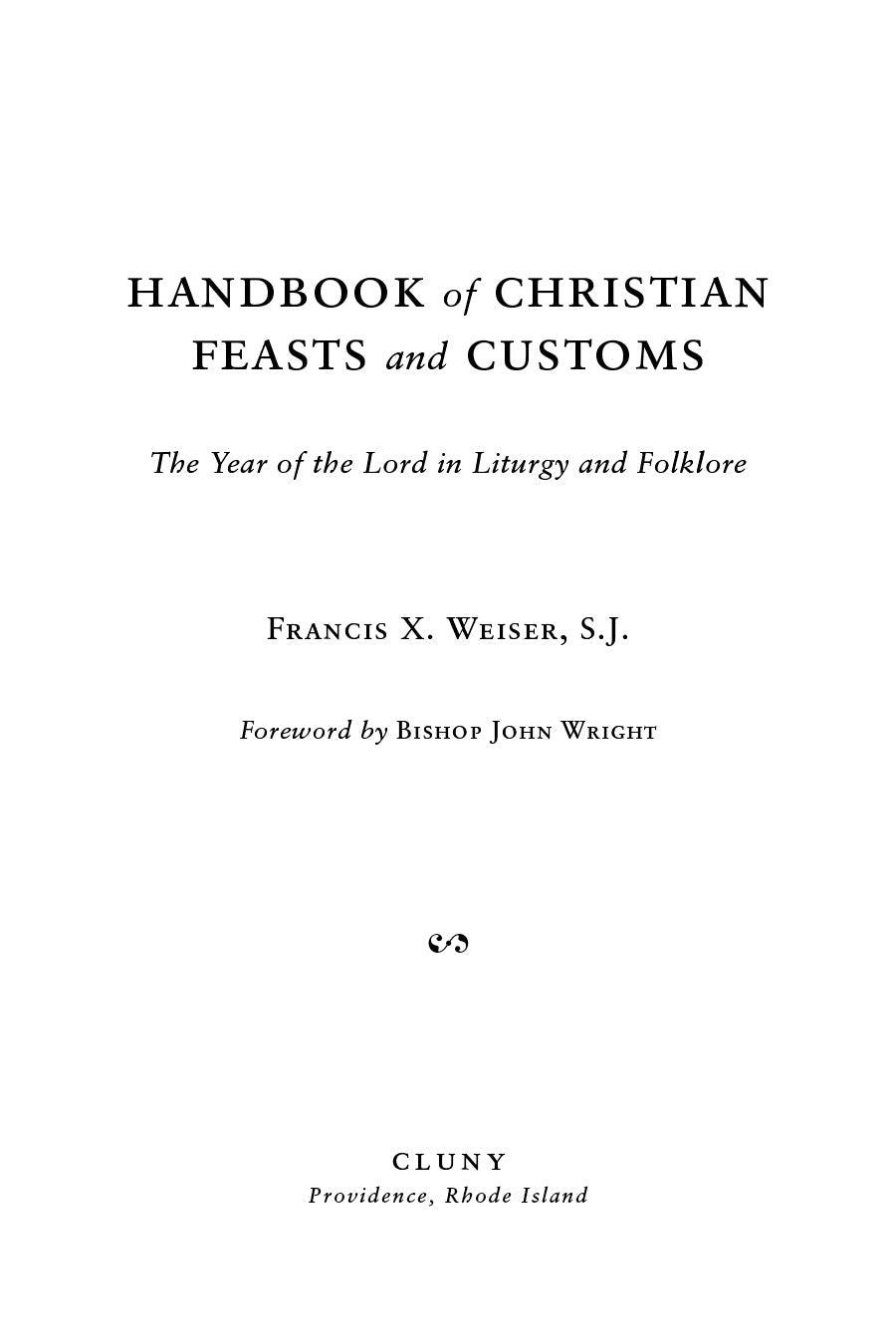 Handbook of Christian Feasts and Customs