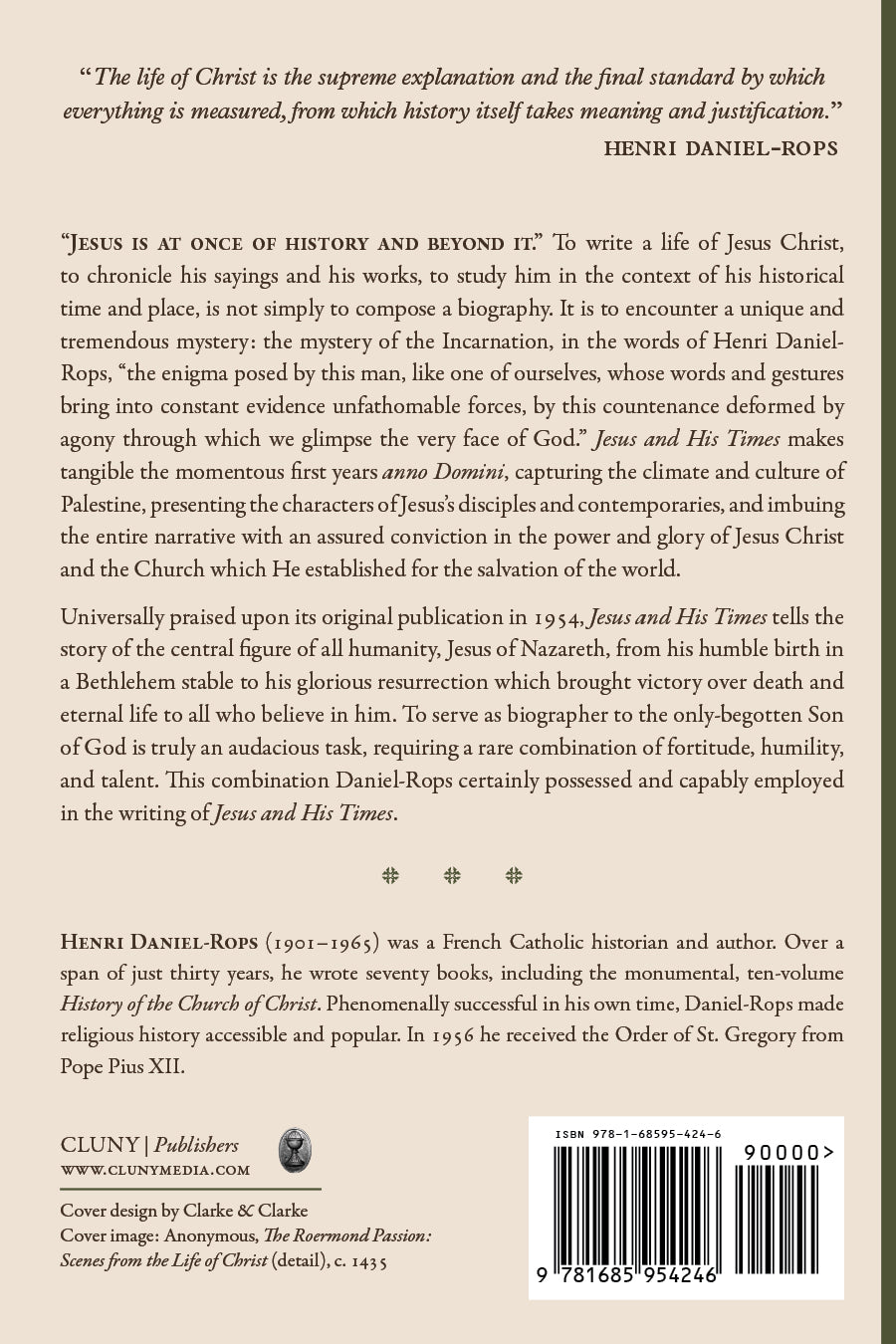 Jesus and His Times, Volume I