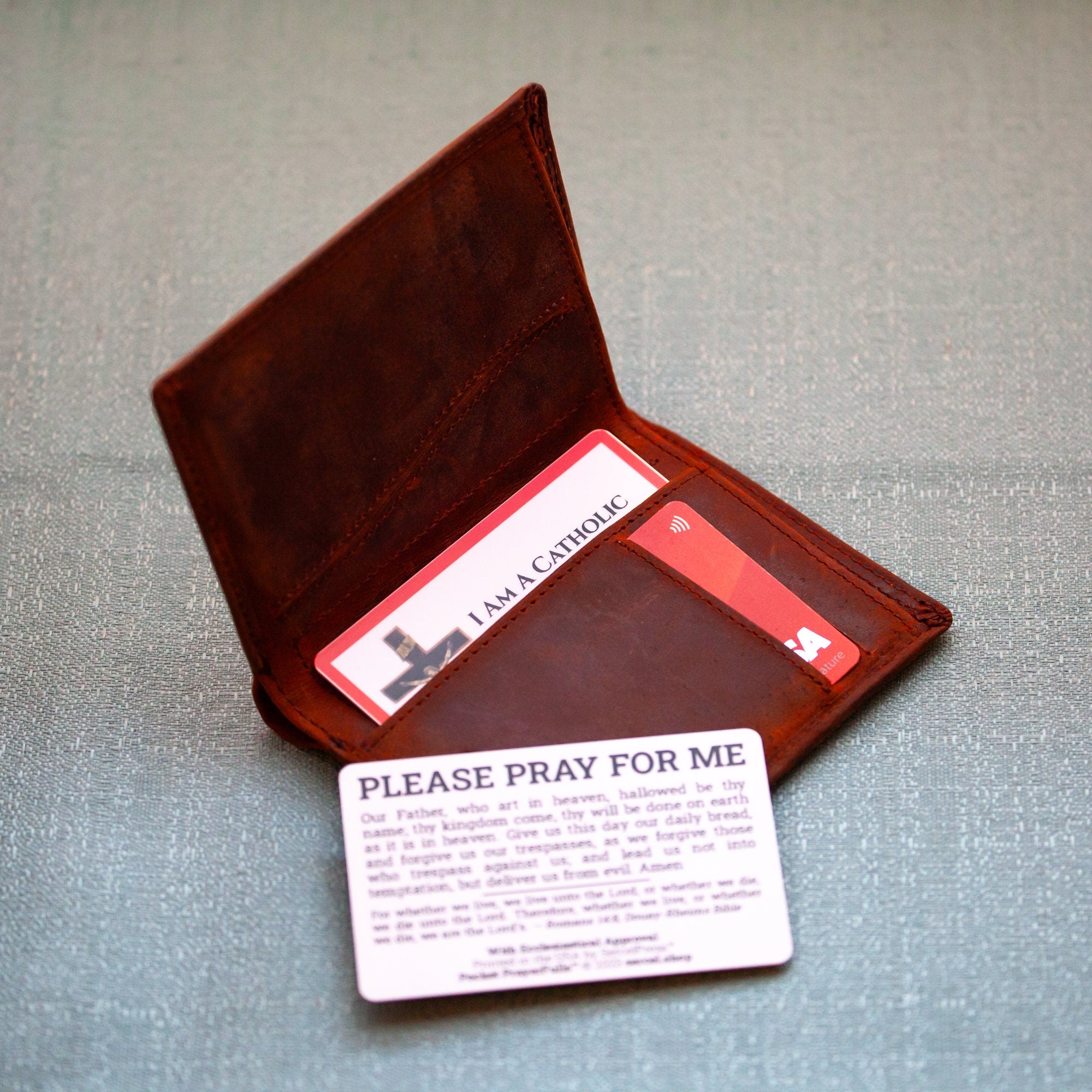 I am a Catholic—In Case of Emergency Please Call a Priest | Pocket PrayerFulls™ | Uncompromising Holy Cards — Built to Last. Backed for Life