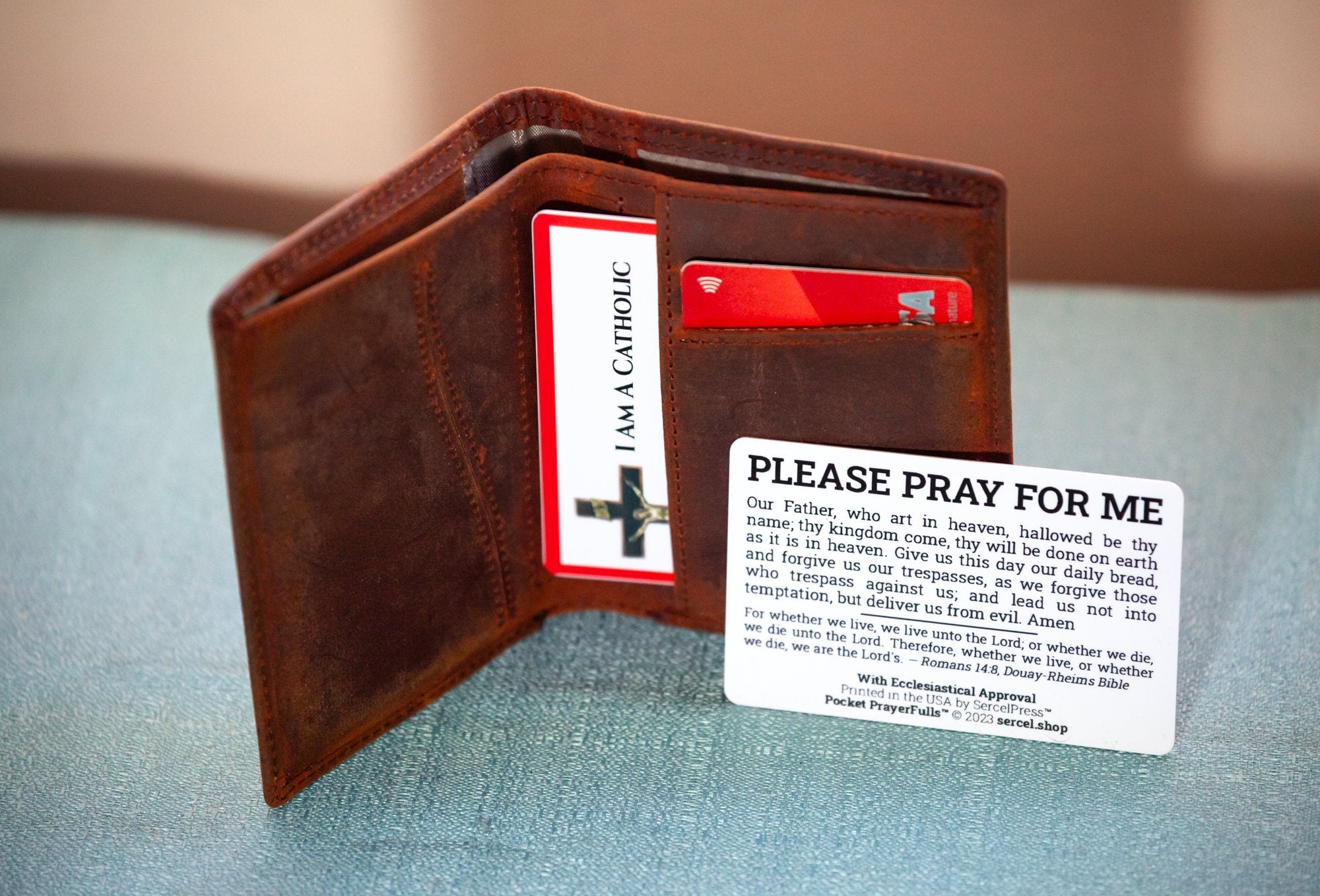 I am a Catholic—In Case of Emergency Please Call a Priest | Pocket PrayerFulls™ | Uncompromising Holy Cards — Built to Last. Backed for Life