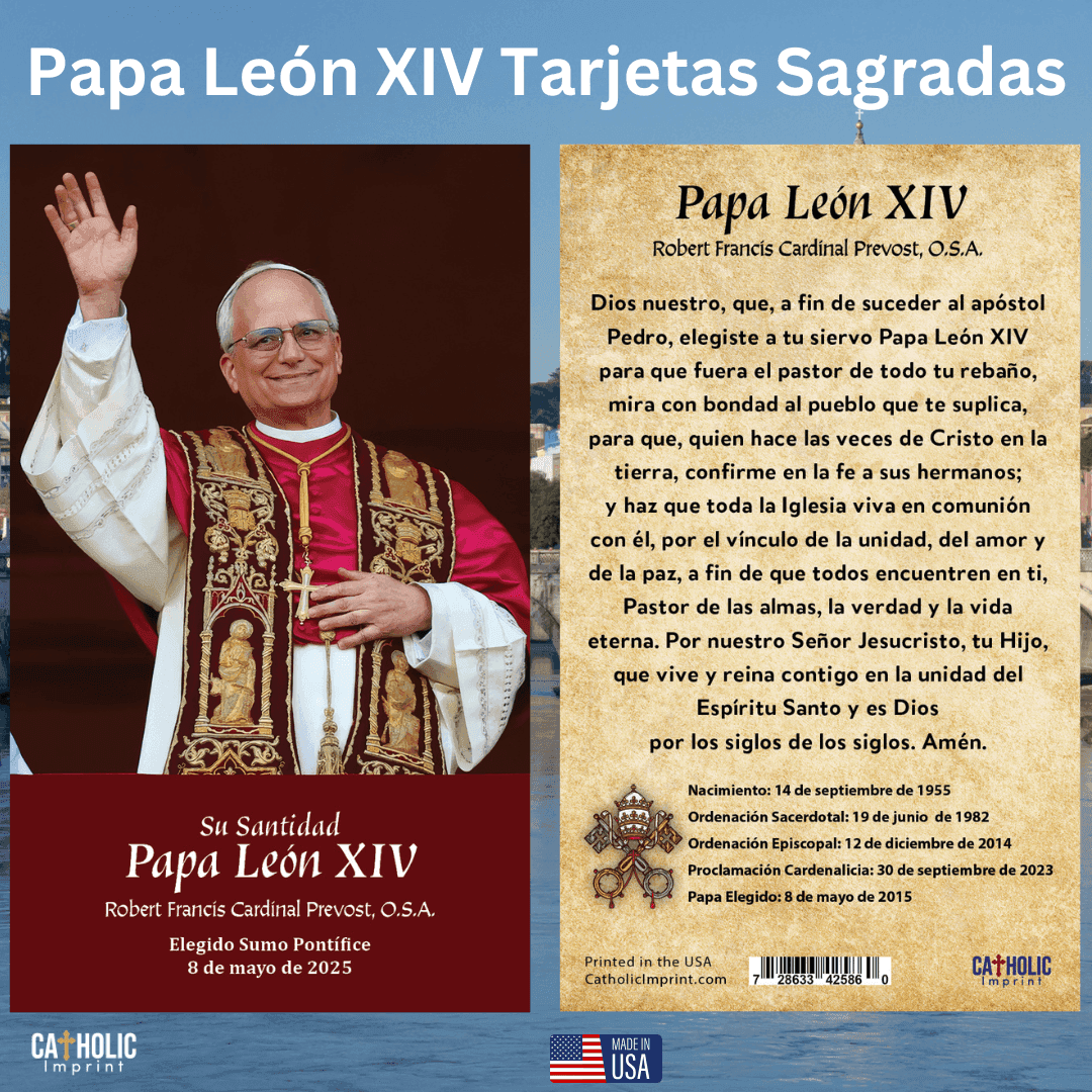 Pope Leo XIV Prayer Card