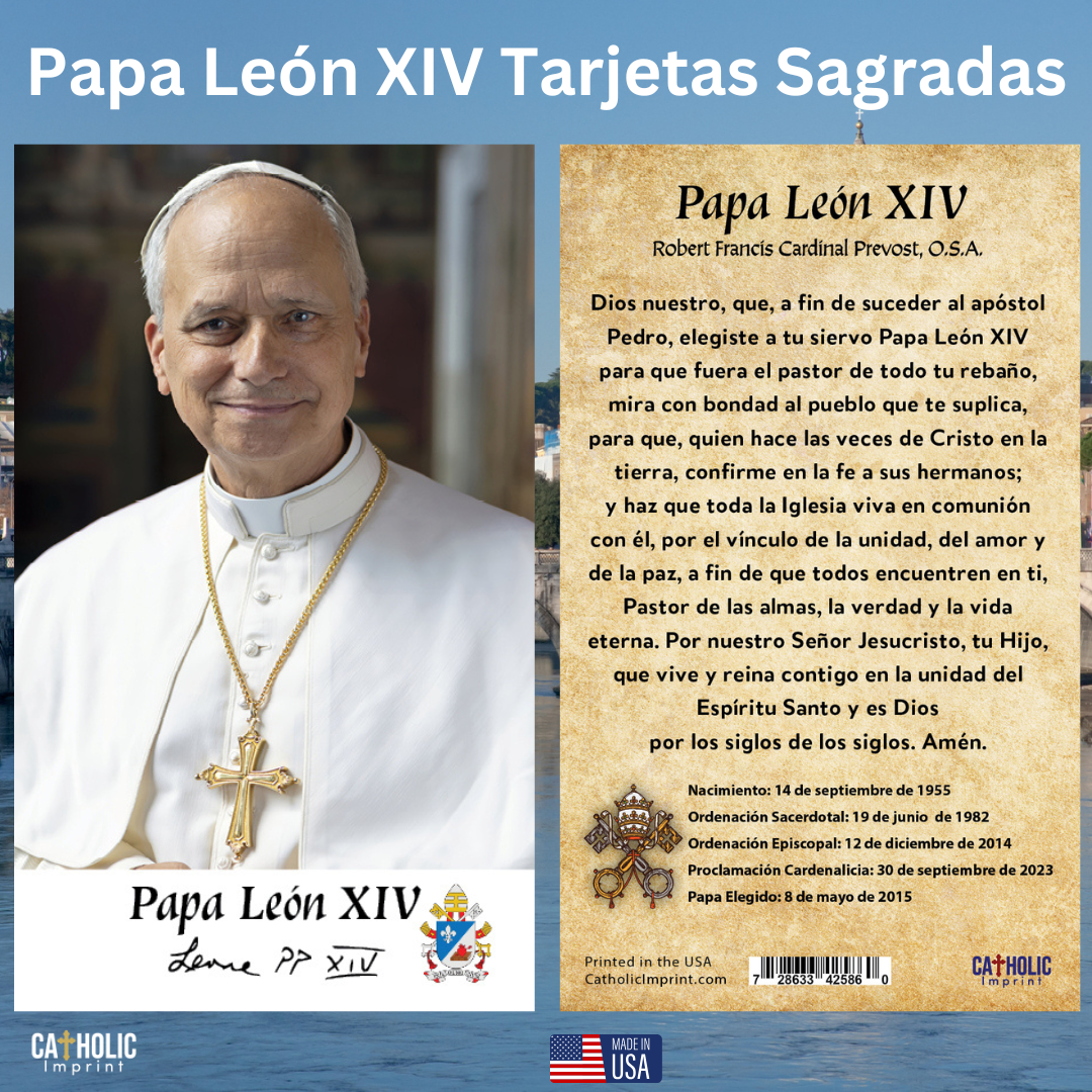Pope Leo XIV Prayer Card Official Portrait