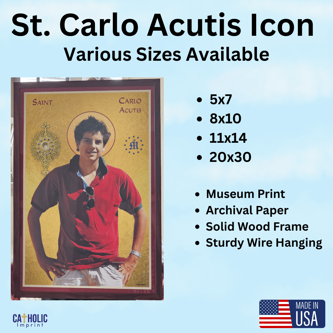 St. Carlo Acutis Framed Icon